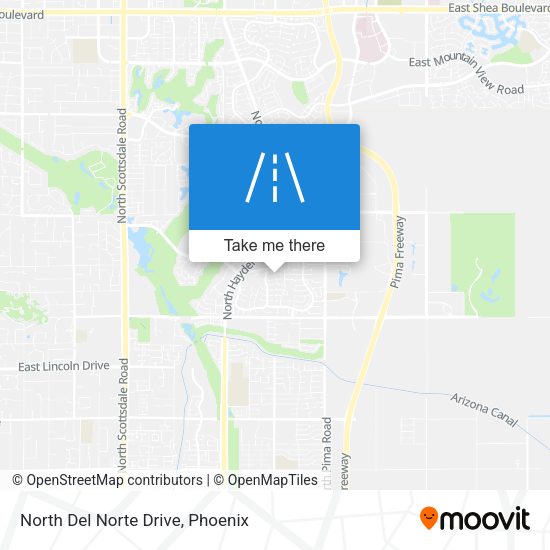 North Del Norte Drive map