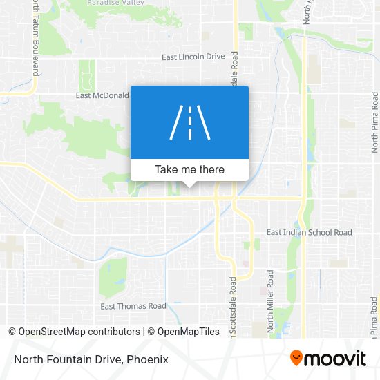 North Fountain Drive map