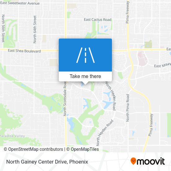 Mapa de North Gainey Center Drive