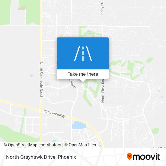 North Grayhawk Drive map
