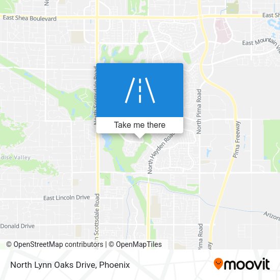 North Lynn Oaks Drive map