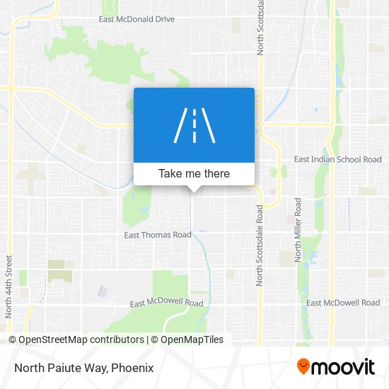 North Paiute Way map