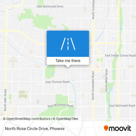 Mapa de North Rose Circle Drive