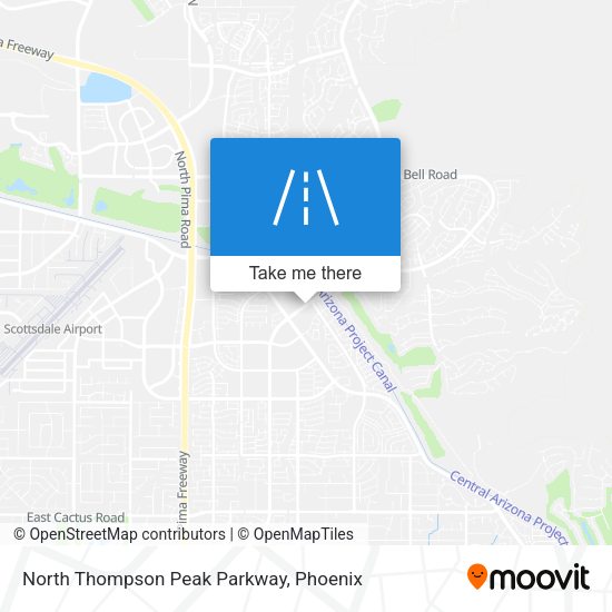 Mapa de North Thompson Peak Parkway