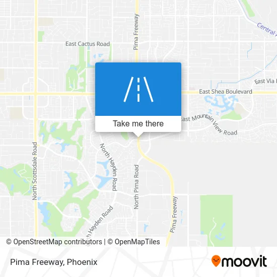 Pima Freeway map