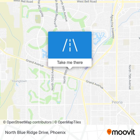 Mapa de North Blue Ridge Drive