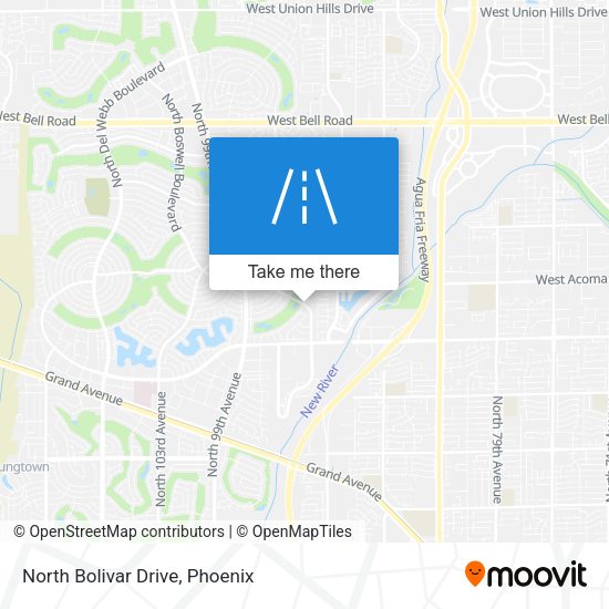Mapa de North Bolivar Drive