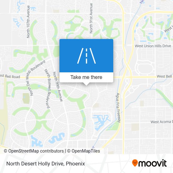 North Desert Holly Drive map