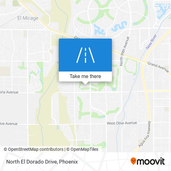 North El Dorado Drive map