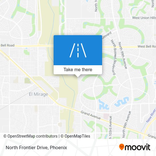North Frontier Drive map