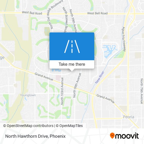 North Hawthorn Drive map