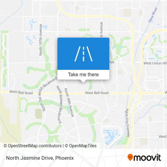 North Jasmine Drive map