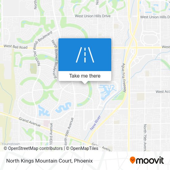Mapa de North Kings Mountain Court