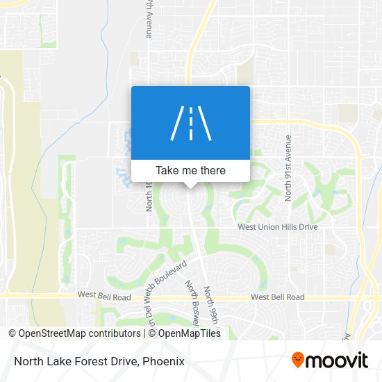 North Lake Forest Drive map