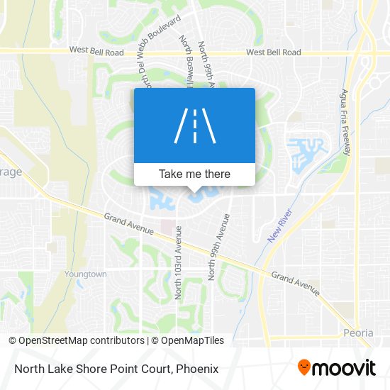 Mapa de North Lake Shore Point Court