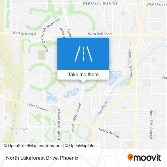 Mapa de North Lakeforest Drive