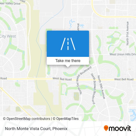 Mapa de North Monte Vista Court
