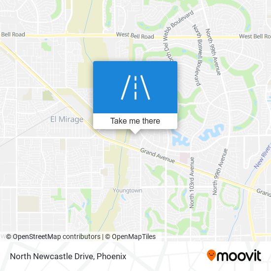 North Newcastle Drive map