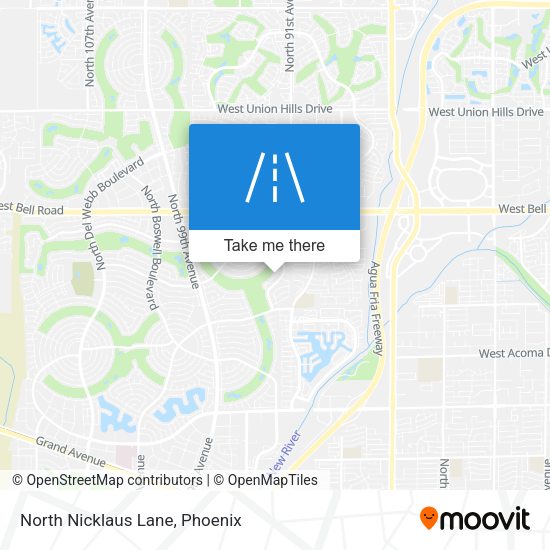 North Nicklaus Lane map