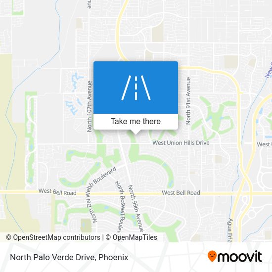 North Palo Verde Drive map