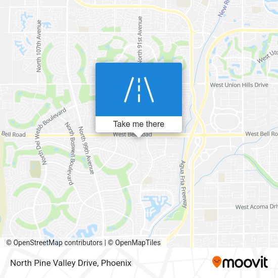 North Pine Valley Drive map