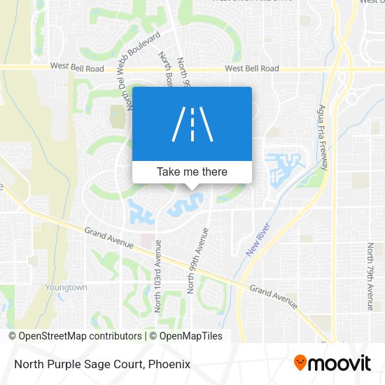 Mapa de North Purple Sage Court