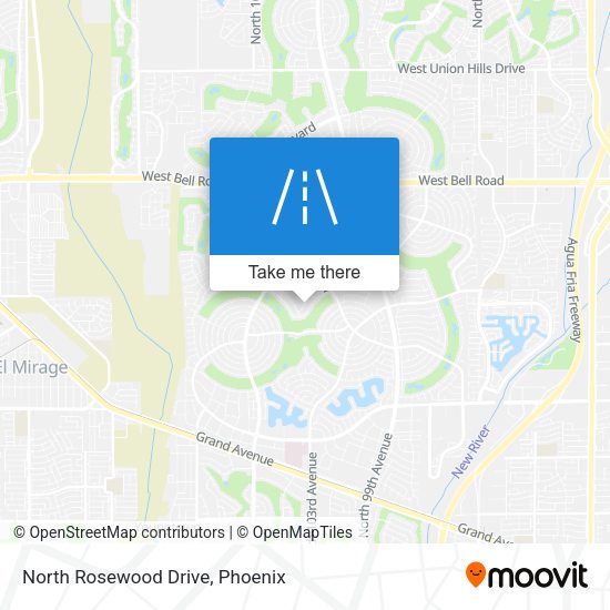 North Rosewood Drive map