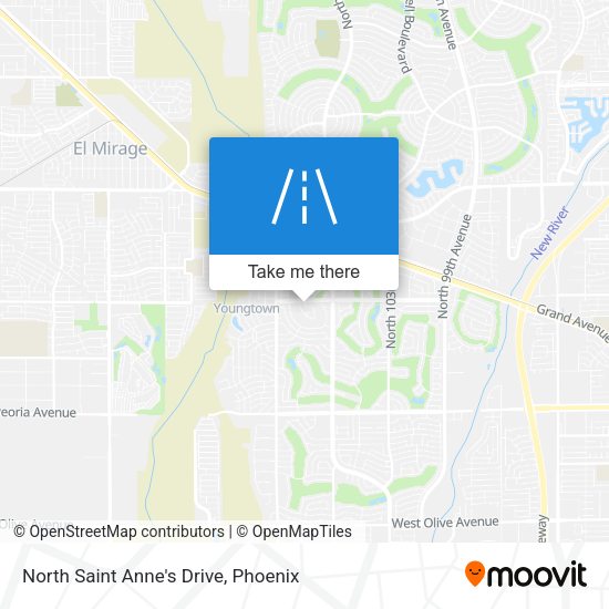 North Saint Anne's Drive map