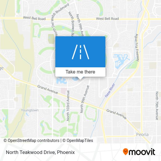 Mapa de North Teakwood Drive