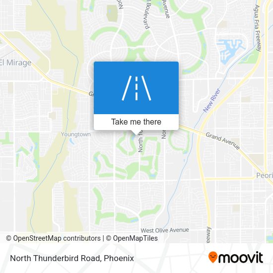 North Thunderbird Road map