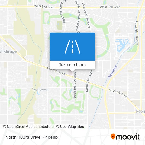 Mapa de North 103rd Drive