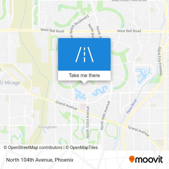 Mapa de North 104th Avenue