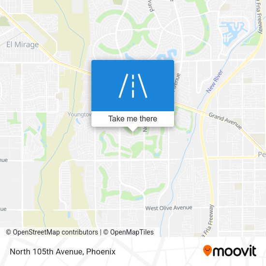 Mapa de North 105th Avenue