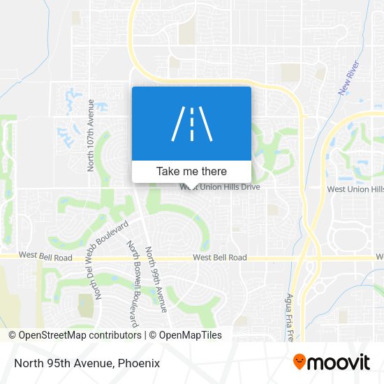 Mapa de North 95th Avenue
