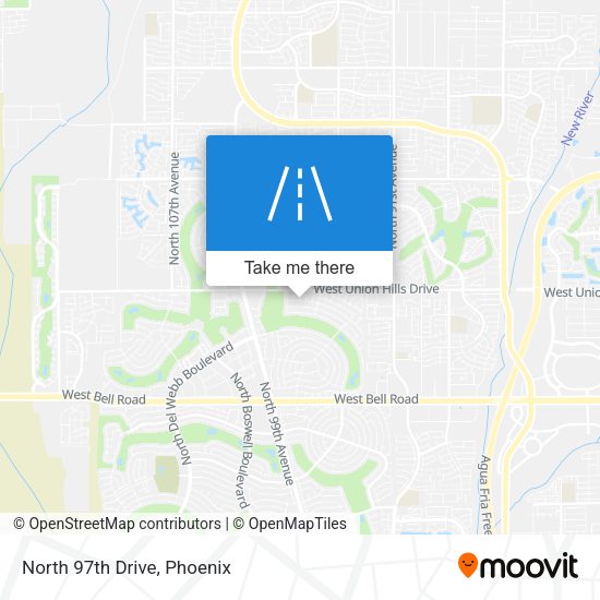 Mapa de North 97th Drive