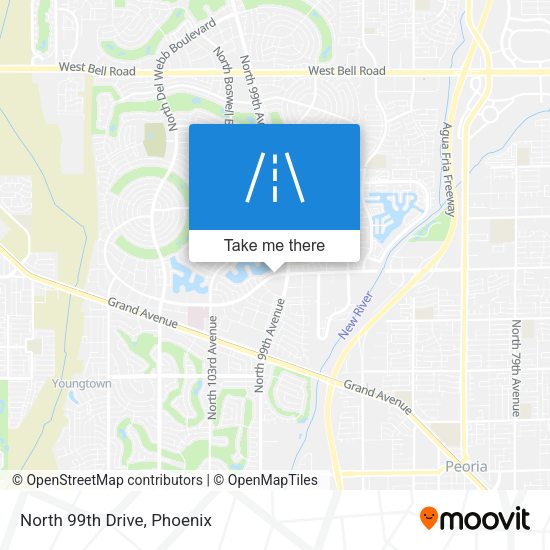 Mapa de North 99th Drive