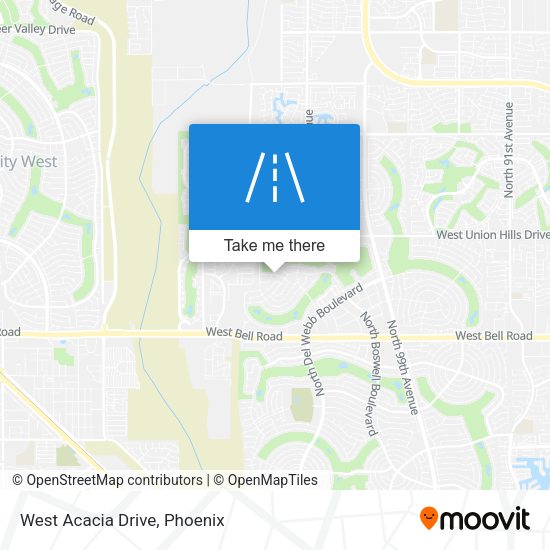 Mapa de West Acacia Drive