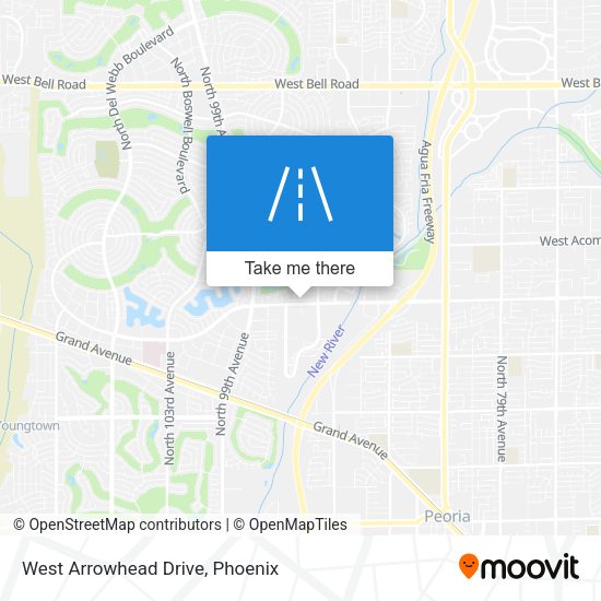 Mapa de West Arrowhead Drive