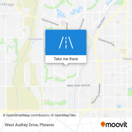 Mapa de West Audrey Drive