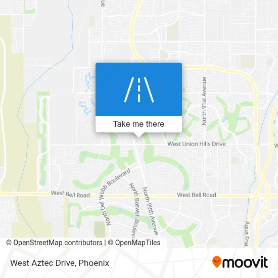 West Aztec Drive map