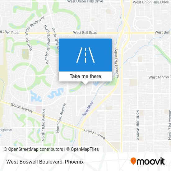 Mapa de West Boswell Boulevard