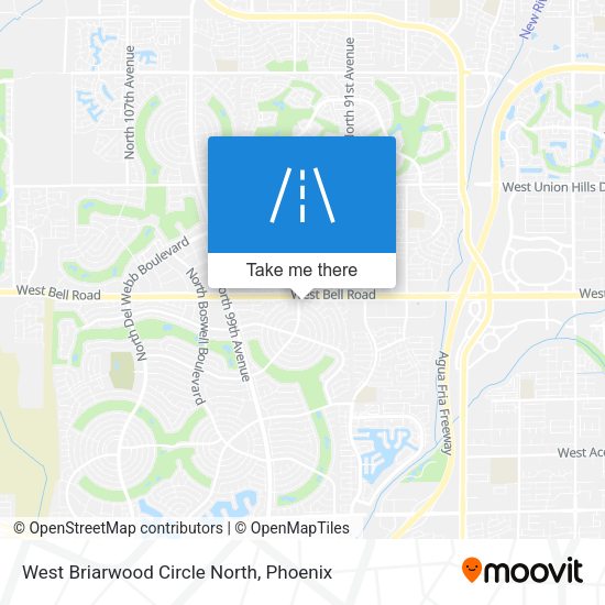 West Briarwood Circle North map