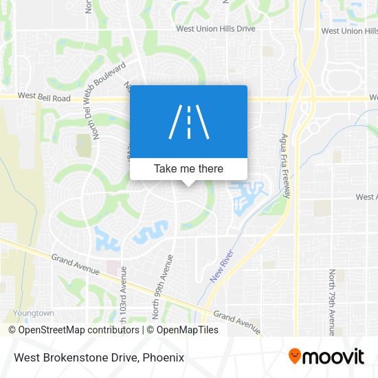 West Brokenstone Drive map