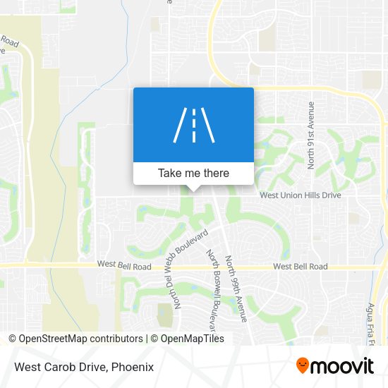 Mapa de West Carob Drive