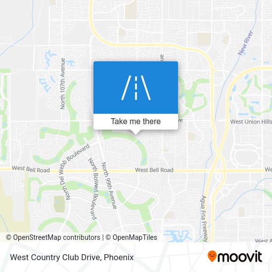 West Country Club Drive map
