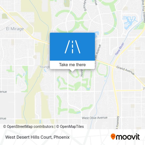 West Desert Hills Court map