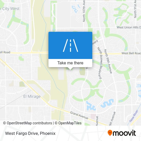 Mapa de West Fargo Drive