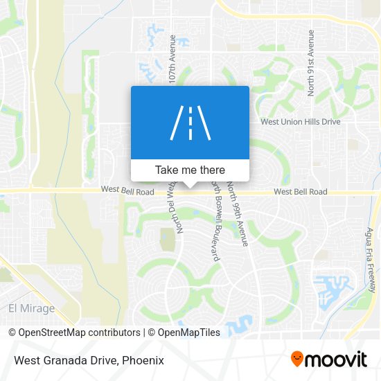 Mapa de West Granada Drive