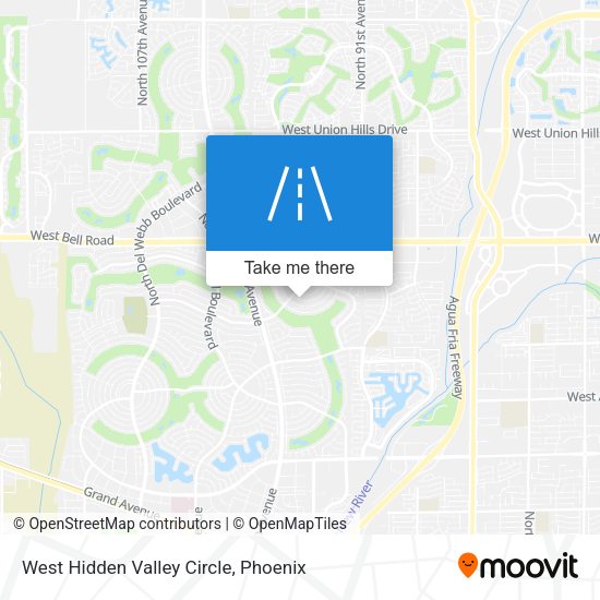 West Hidden Valley Circle map