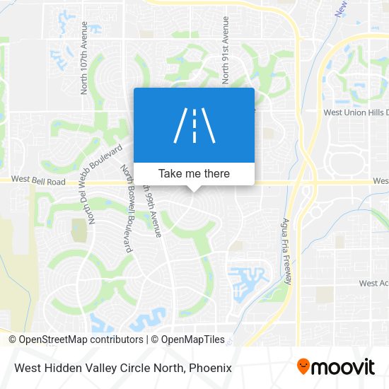 West Hidden Valley Circle North map